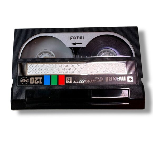 Maxell 8mm Videocassette MP 120 Minutes Blank Tape In Case - Picture 6 of 11
